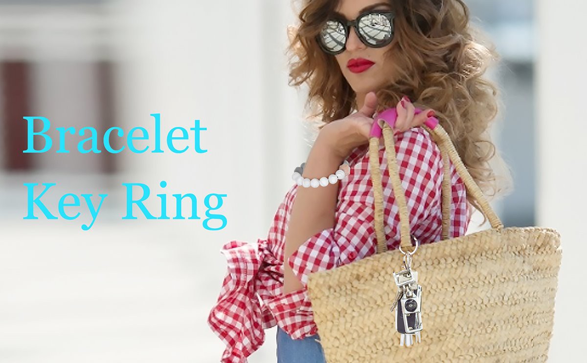 silicone bead keychain