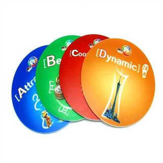 زیر لیوانی گرد پی وی سی نرم چاپ سفارشی